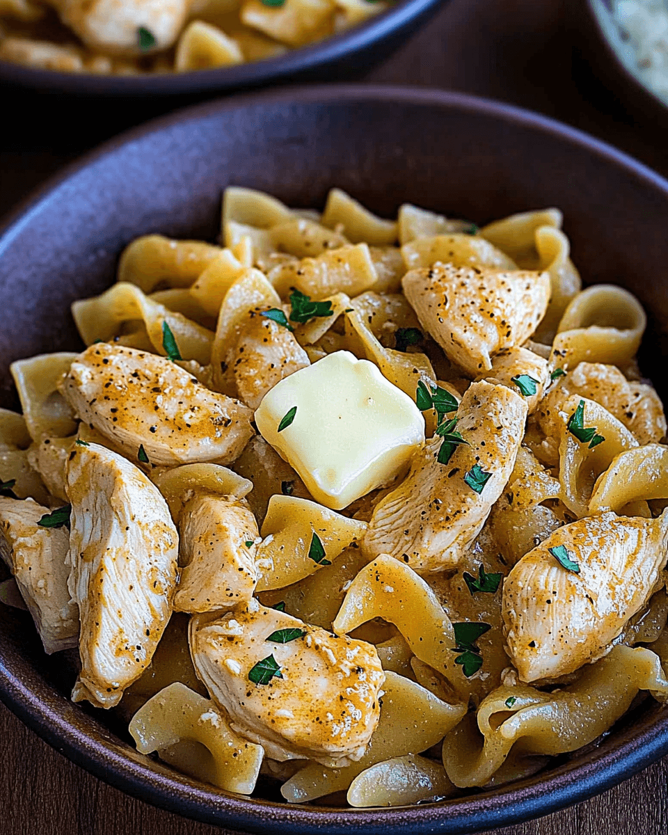 Chicken with Buttered Noodles