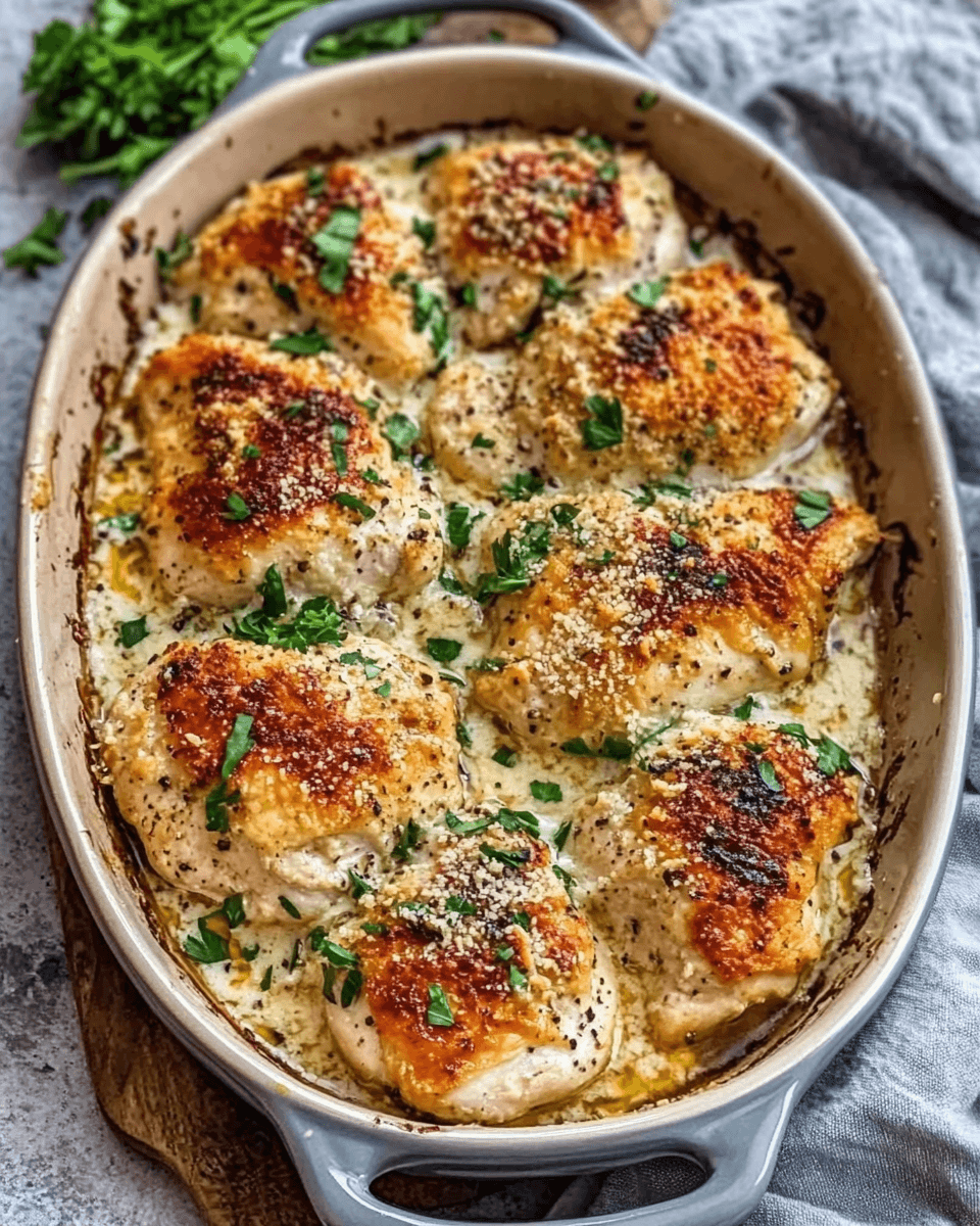 𝑱𝒖𝒊𝒄𝒚 𝑩𝒂𝒌𝒆𝒅 𝑪𝒂𝒆𝒔𝒂𝒓 𝑪𝒉𝒊𝒄𝒌𝒆𝒏 𝒘𝒊𝒕𝒉 𝑷𝒂𝒓𝒎𝒆𝒔𝒂𝒏 𝑺𝒂𝒖𝒄𝒆