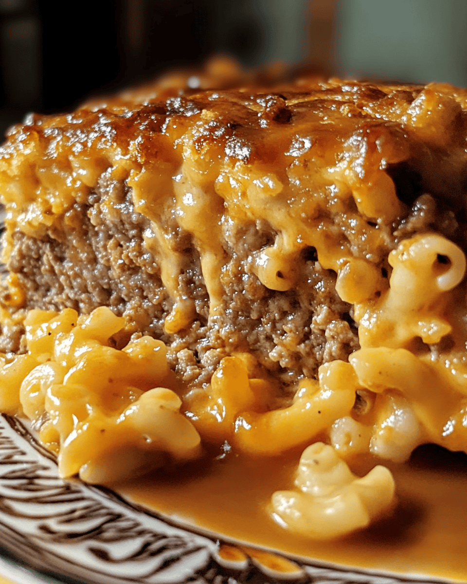 Mac and Cheese Meatloaf Casserole Recipe