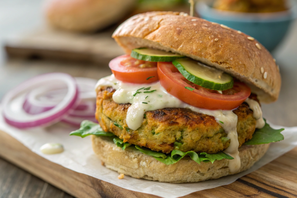 Chicken Veggie Burger