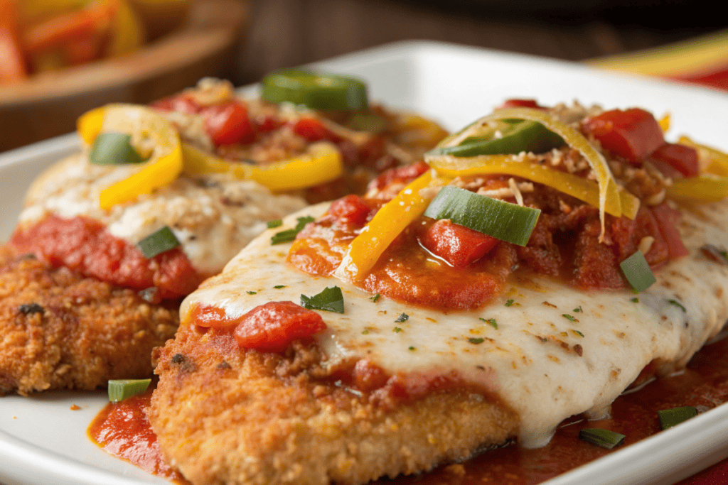 Three-Cheese Chicken Parmesan Three-Cheese Chicken Parmesan