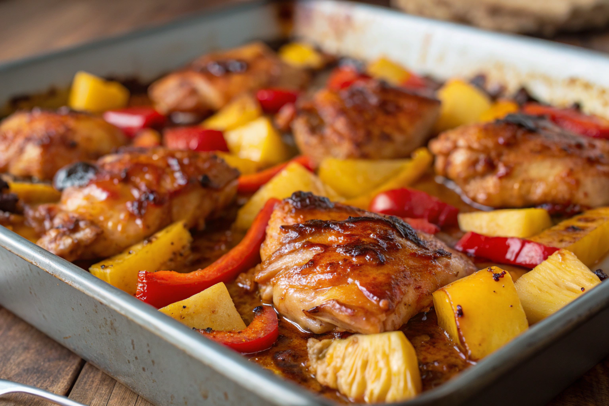 Hawaiian Chicken Sheet Pan